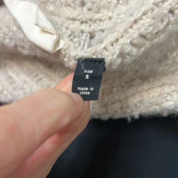 Sleeping on Snow Anthropologie sweater cardigan cream sz S - Picture 4 of 6